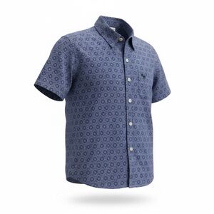 Abercrombie Kids navy & blue button down